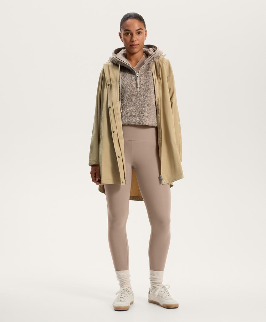 Леггинсы comfortlux с высокой талией и длиной до щиколотки из ребристого материала