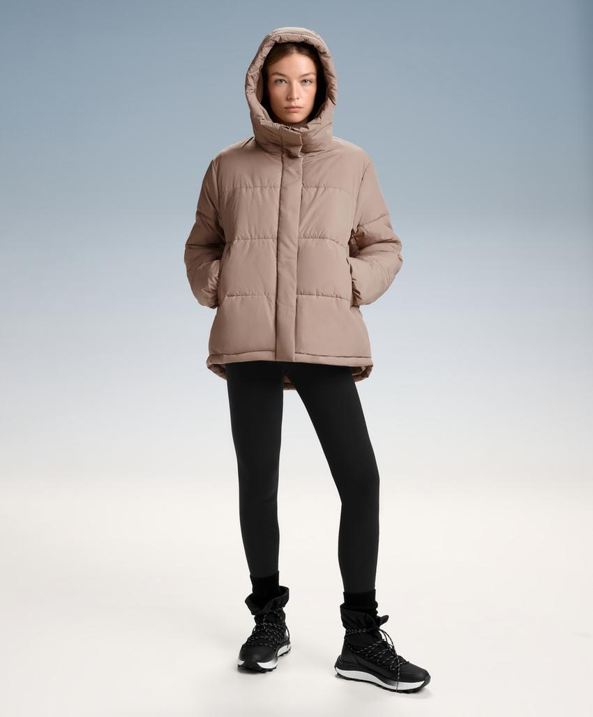 Утепленные леггинсы до щиколотки с высокой посадкой и швом 70 см