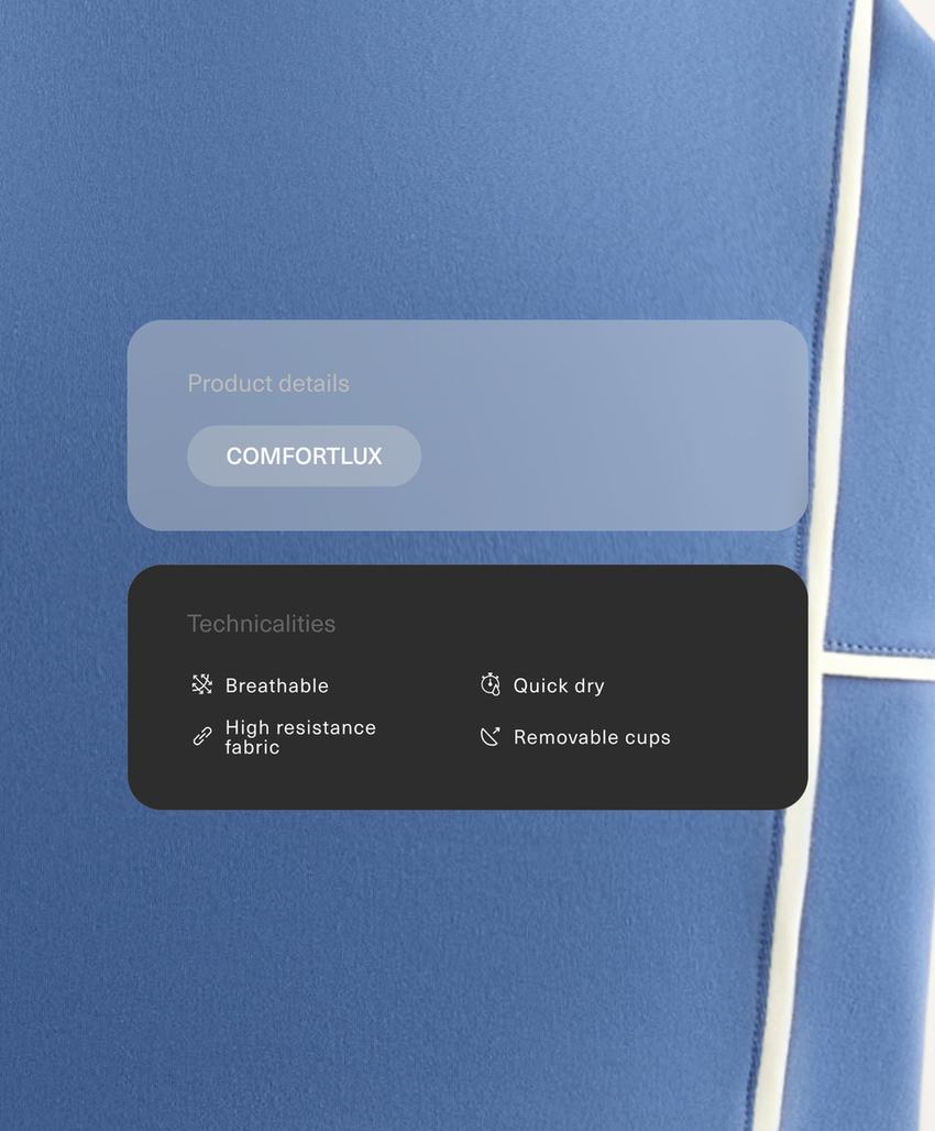 Майка piping comfortlux с кантом