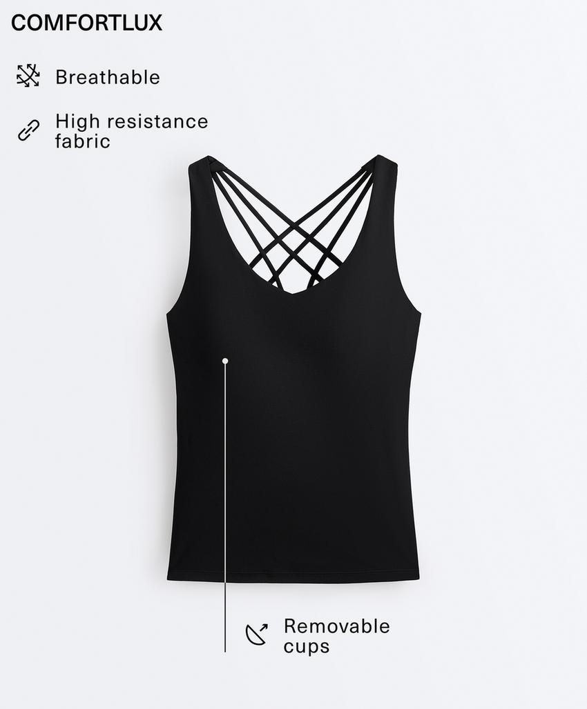 Топ comfortlux с длинным корсетом и множеством бретелек