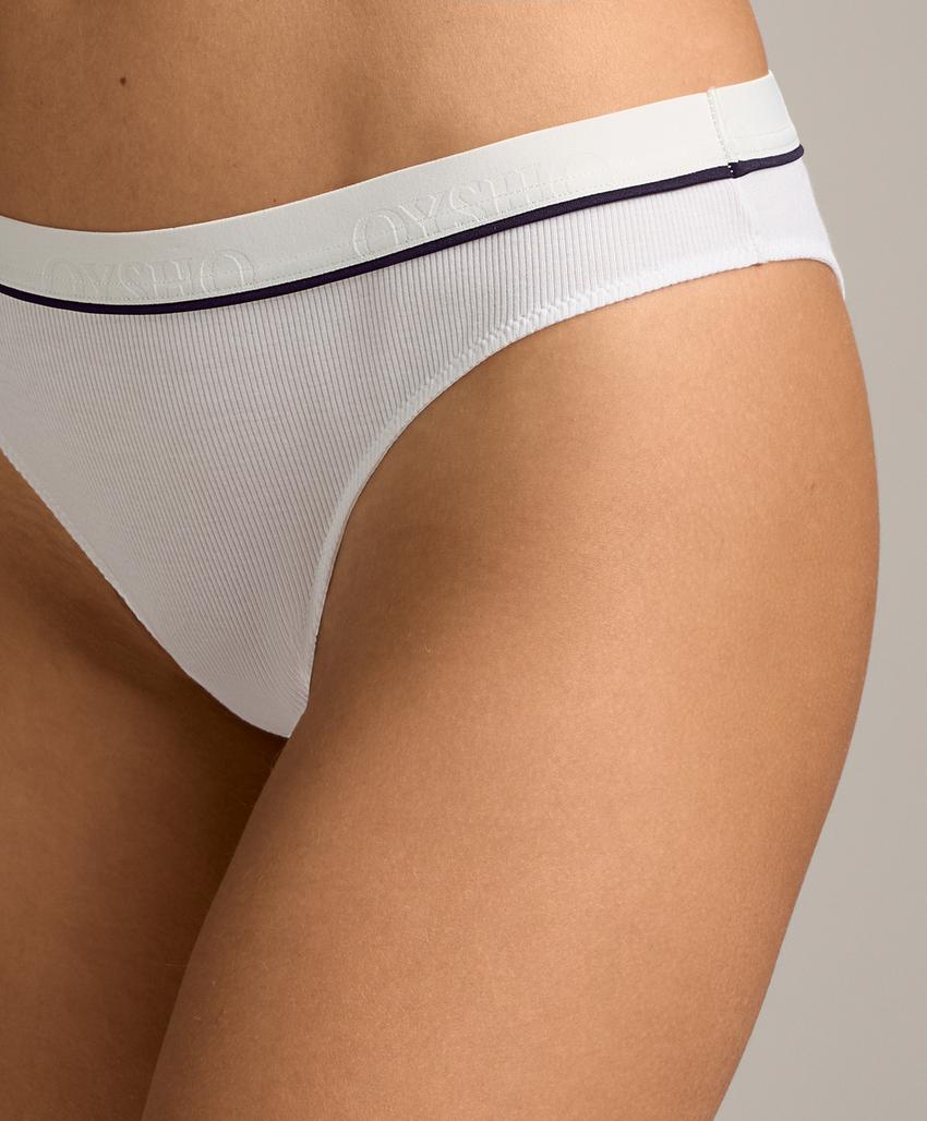 3 трусов бразильяно Rib из смесового хлопка