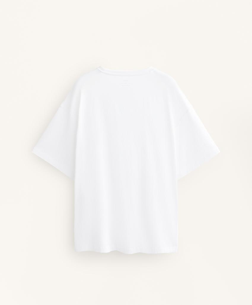 Футболка из хлопково-модального микса с короткими рукавами