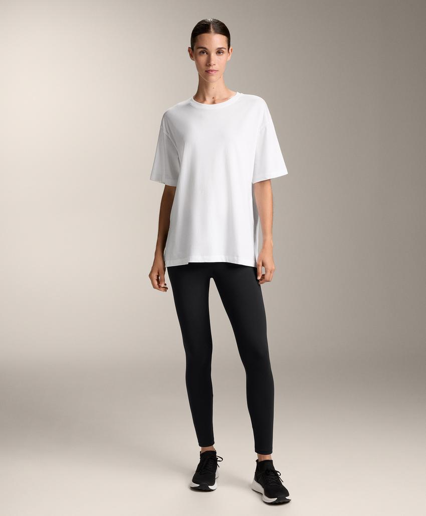 Футболка из хлопково-модального микса с короткими рукавами