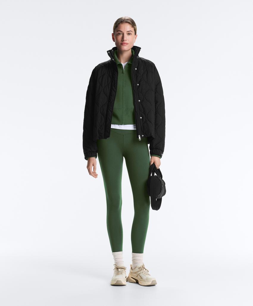 Куртка с высоким воротником из хлопкового смеси