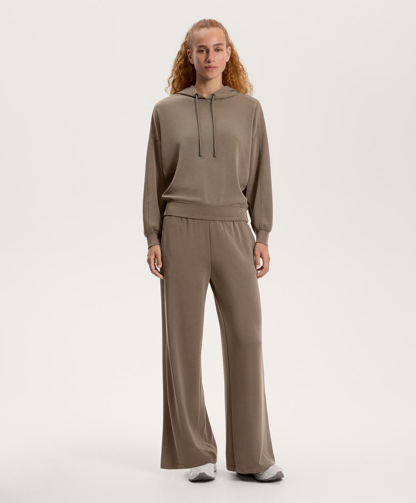 Худи с широким поясом из мягкого модала