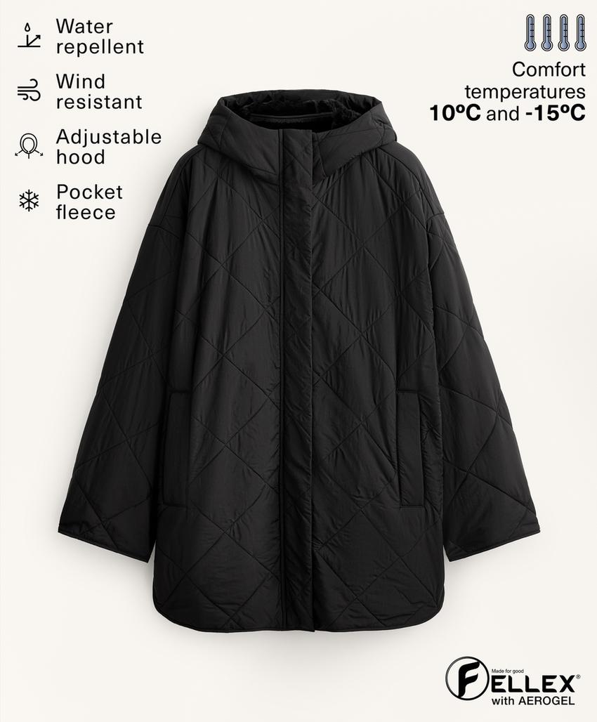 Утепленный пуховик с водоотталкивающим покрытием fellex® aerogel