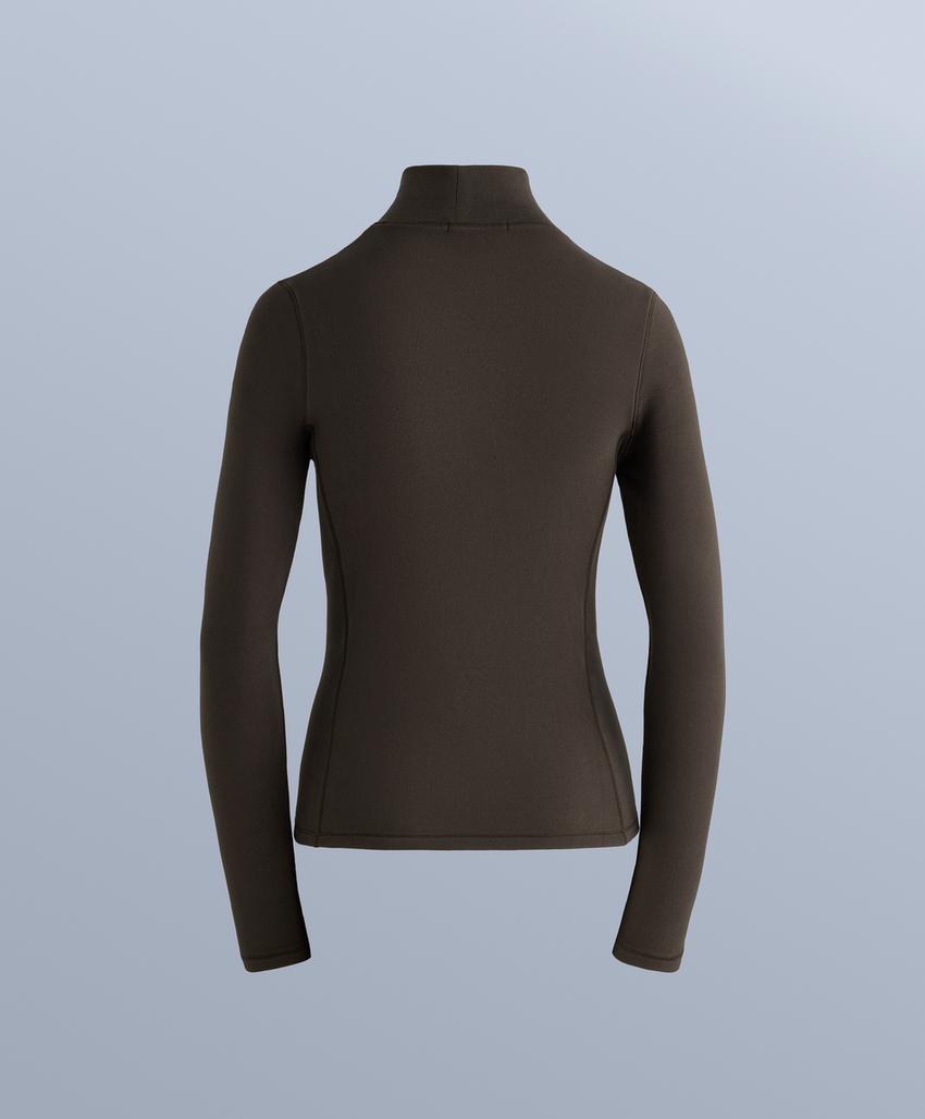 Теплый флисовый топ с высоким воротником для нижнего слоя