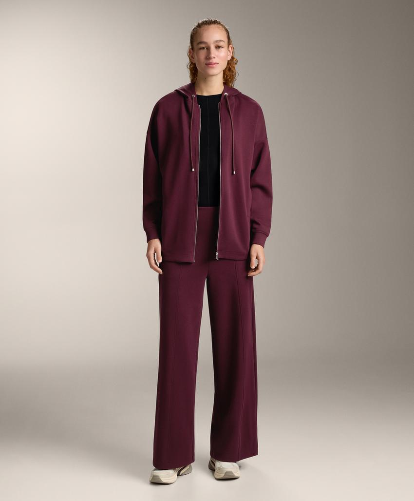 Хлопковая худи с капюшоном в стиле оверсайз из пике