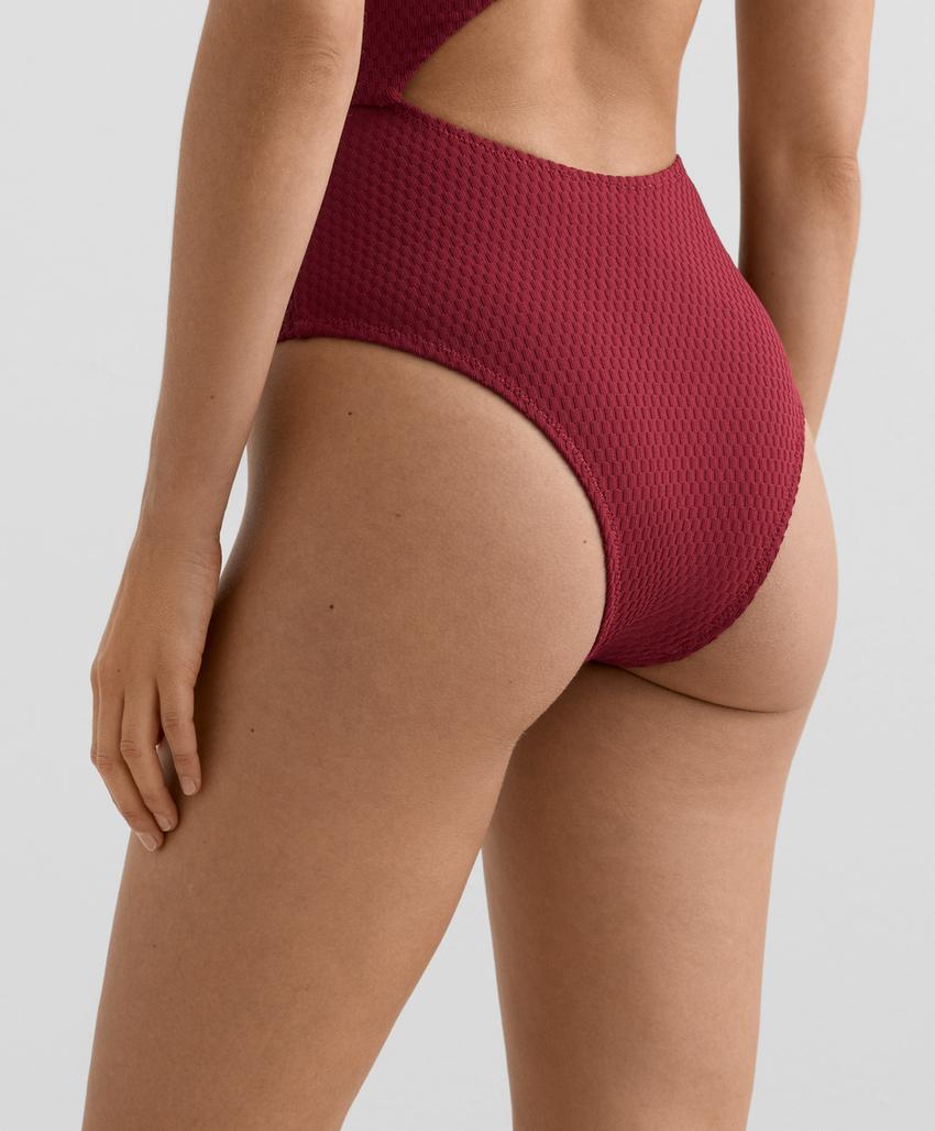 Мини-бикини с асимметричным дизайном из джаккарда в клетку