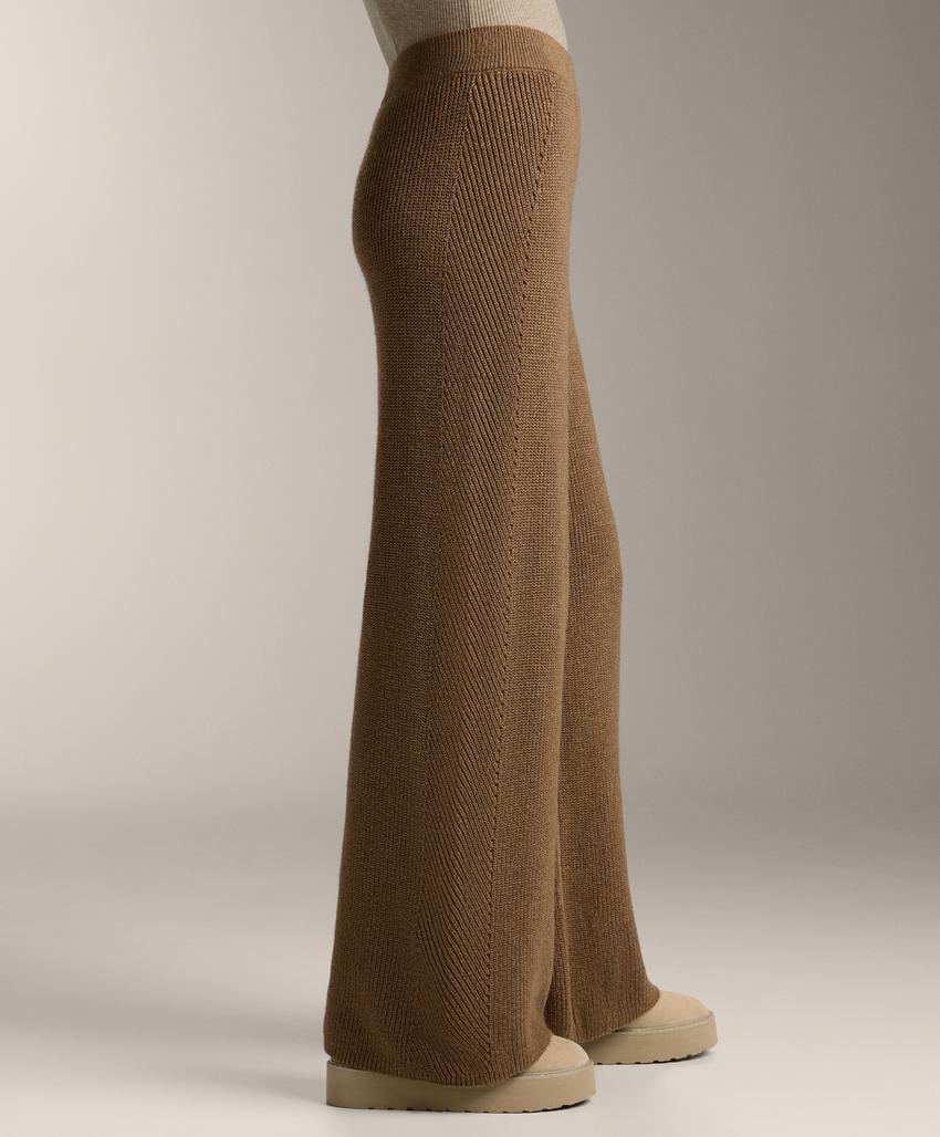 Вязанные прямые брюки