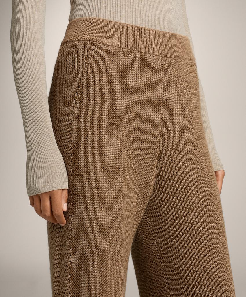 Вязанные прямые брюки
