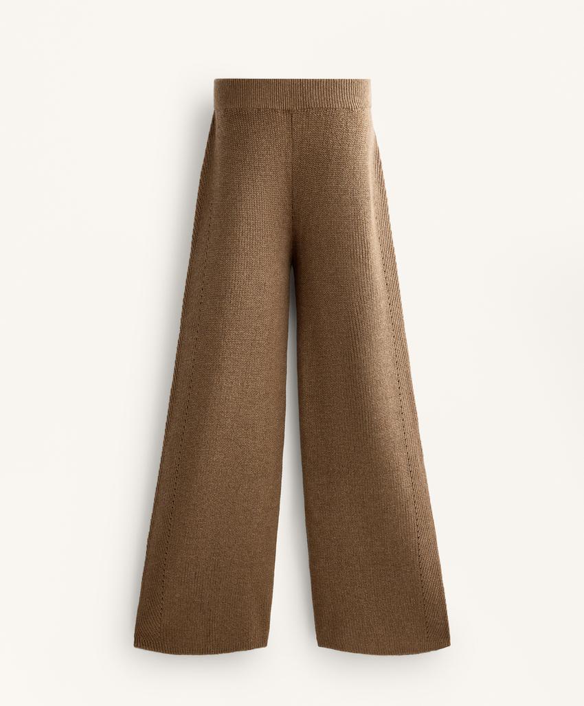 Вязанные прямые брюки