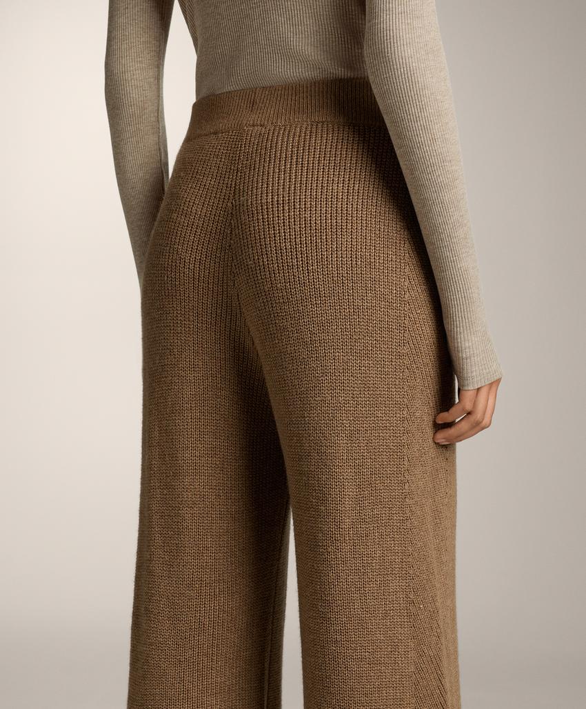 Вязанные прямые брюки