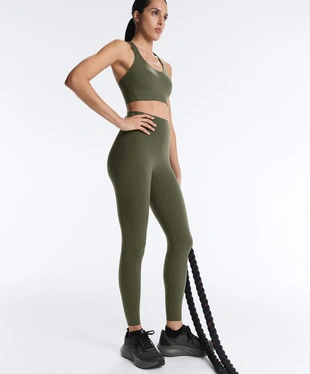 KHAKI | 1220/254/505 - OYSHO Легинсы COMPRESSIVE CORE CONTROL с завышенной талией, длиной до щиколотки