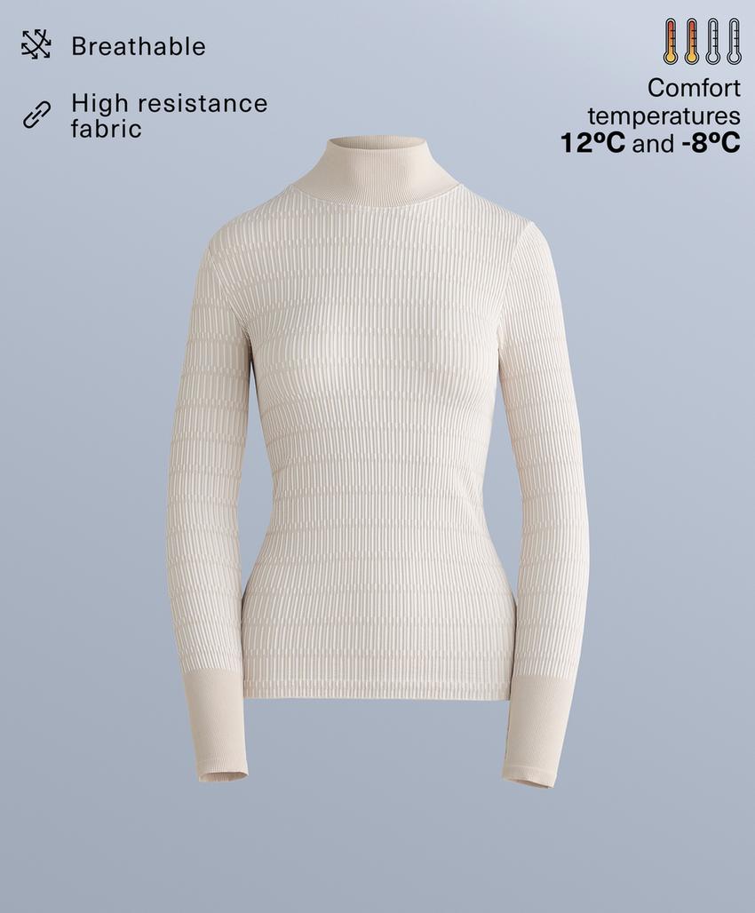 Бесшовная термофутболка с геометрическим узором Base Layer