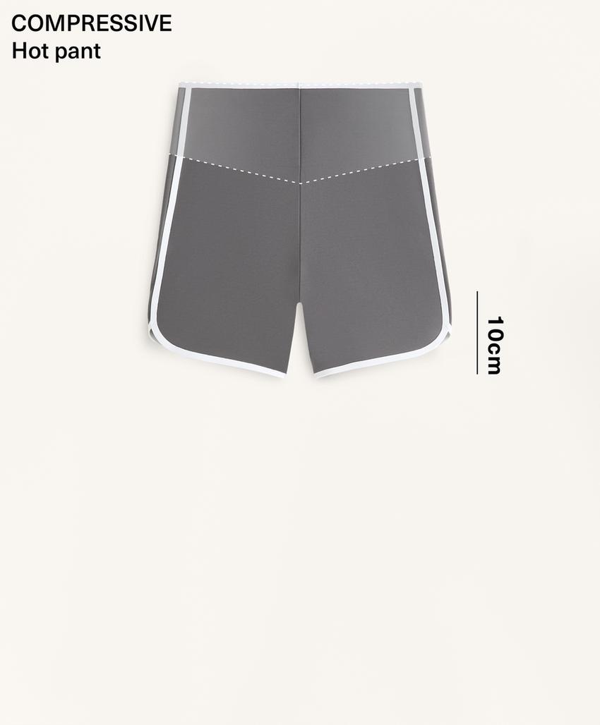 Компрессионные ретро шорты с высокой посадкой 10 см