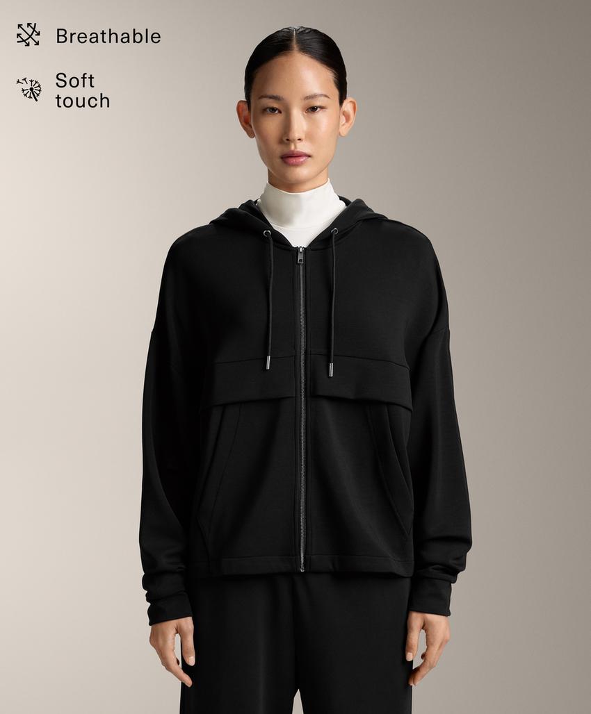 Толстовка на молнии из мягкого модала