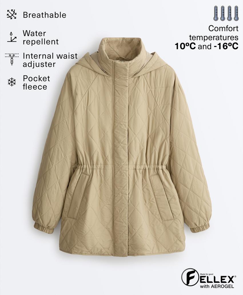 Утепленный пуховик fellex® aerogel
