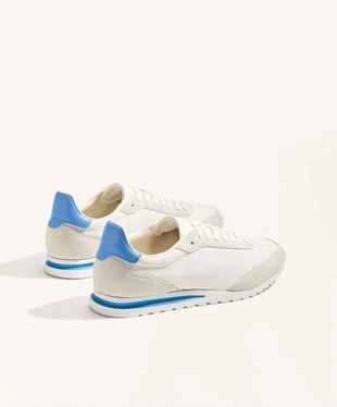 Кроссовки из нейлона с замшевыми вставками- Заказать в России