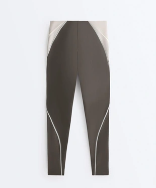 HIGH-RISE COMPRESSIVE REFLECTIVE CORE CONTROL ANKLE-LENGTH LEGGINGS- Заказать в России