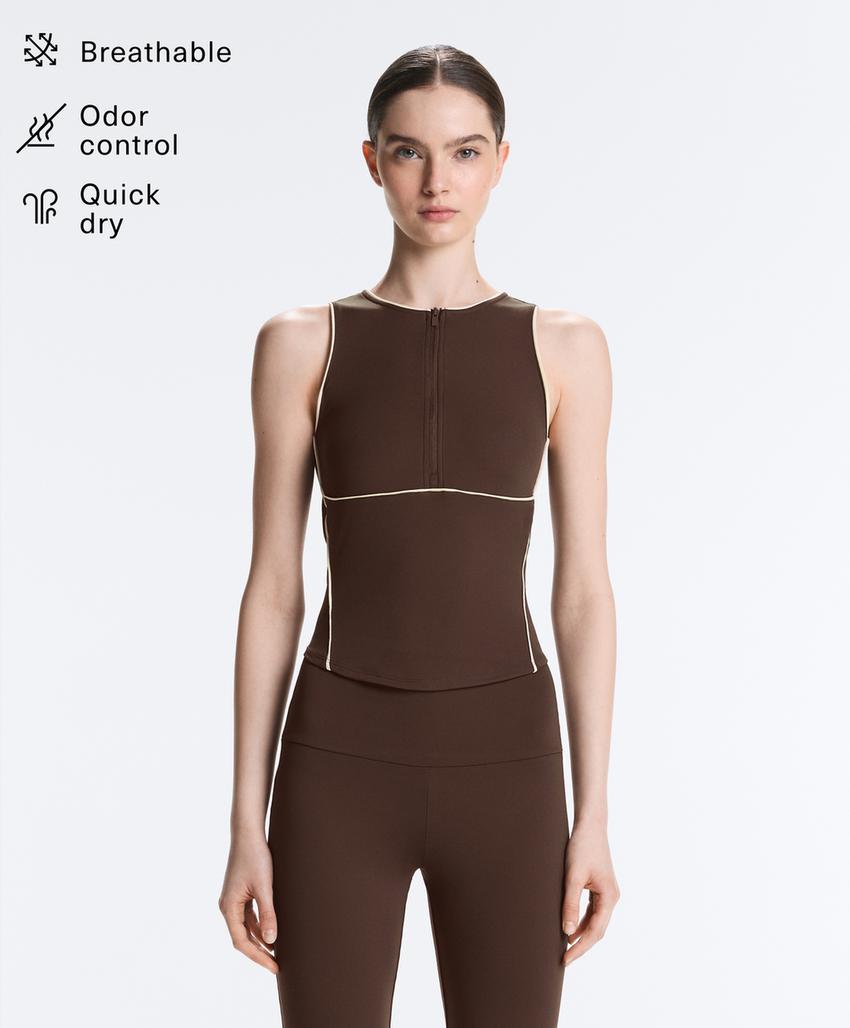 Блузка без рукавов comfortlux с вставками