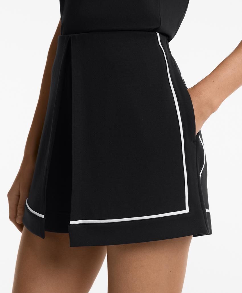 Юбка-брюки из мягкого модала с обшивкой