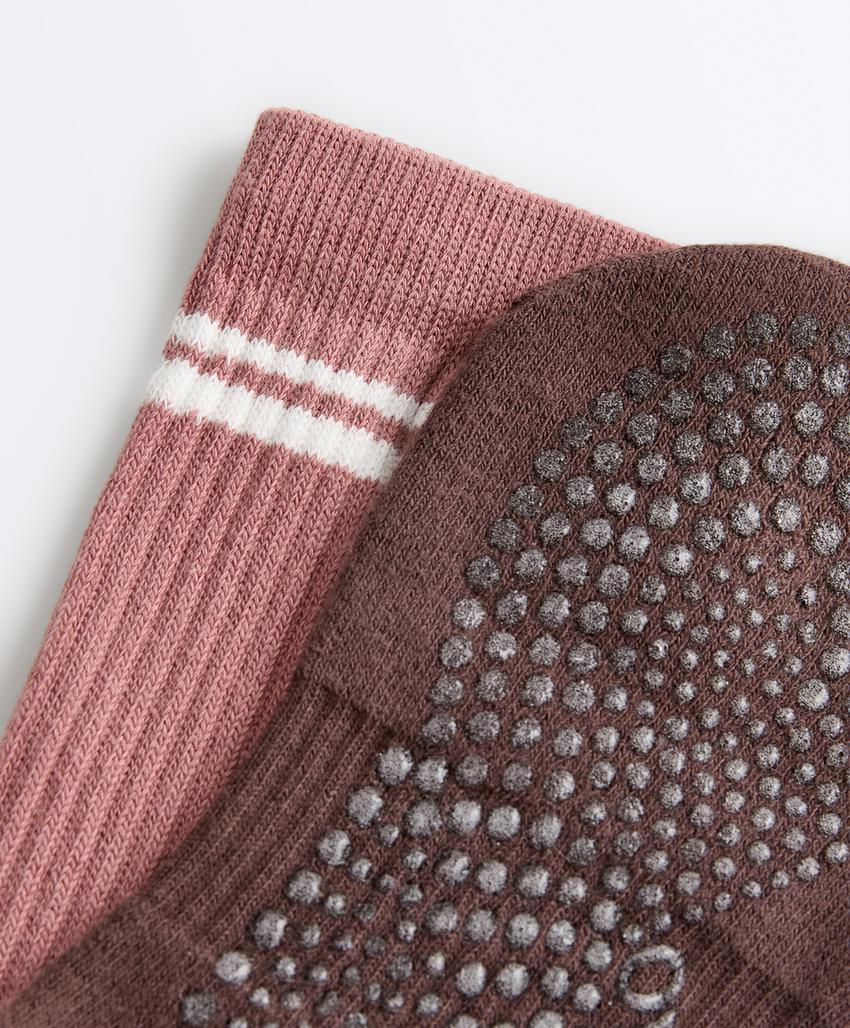 Носки для йоги и пилатес из классического хлопкового микса, 2 пары