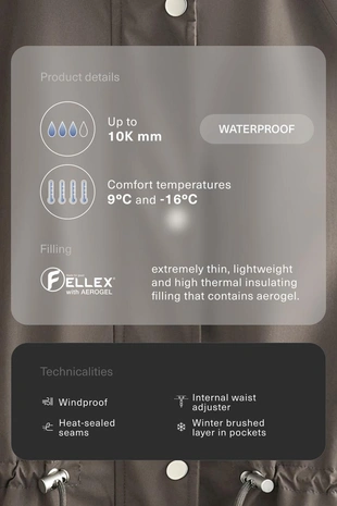 Утепленная водонепроницаемая куртка 10K FELLEX® с AEROGEL- Заказать в России