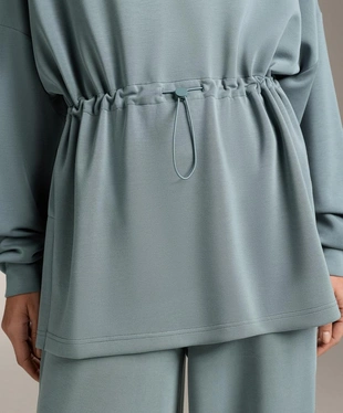 Толстовка на полумолнии из модала с мягким прикосновением- Заказать в России