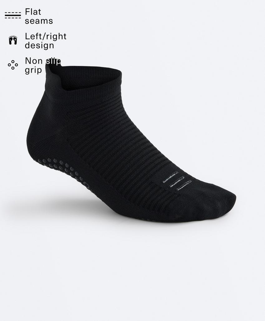 Носки-кеды для йоги и пилатеса из смесового полиамида, 2 пары