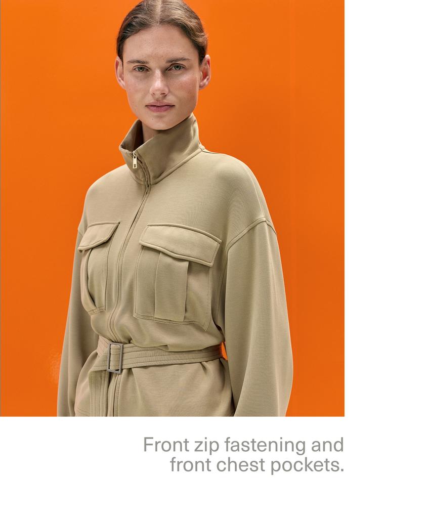 Пиджак с поясом из мягкого материала с модалом