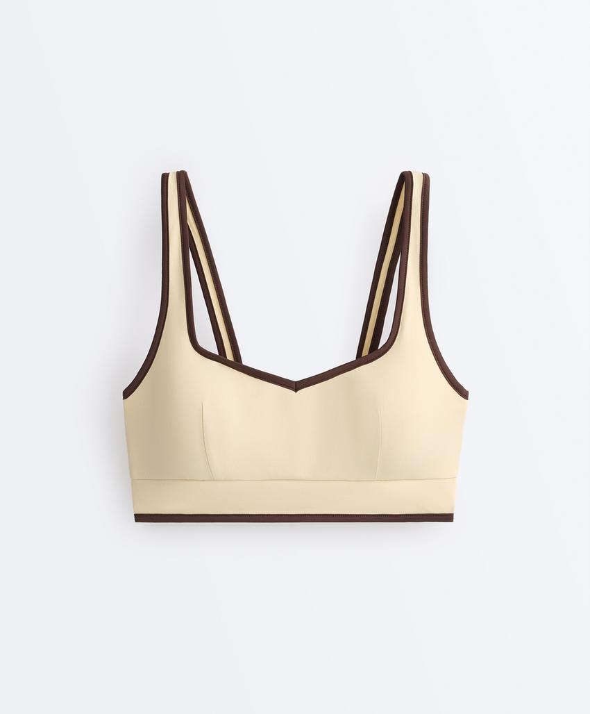 Топ comfortlux с контрастным принтом