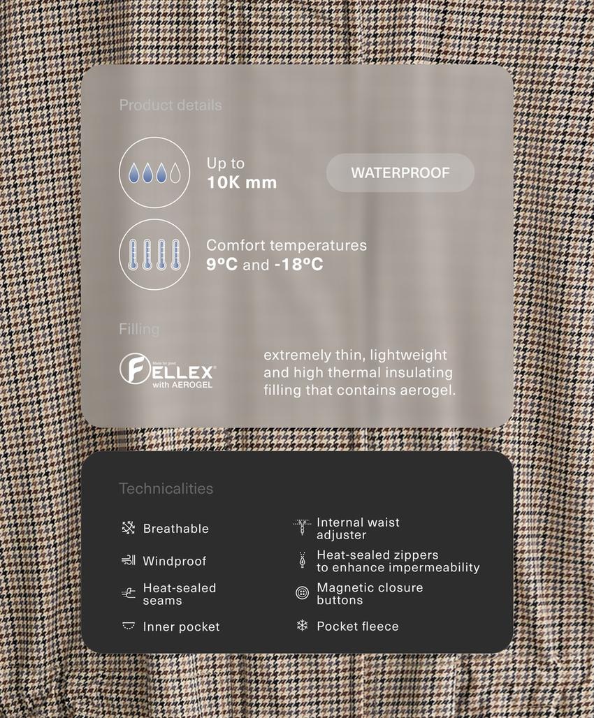 Утепленная куртка fellex® aerogel 10k с водонепроницаемой тканью