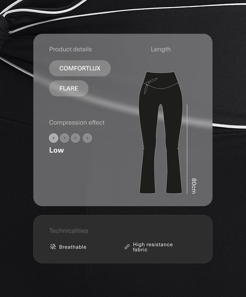 Брюки Flare Comfortlux High rise с завязками