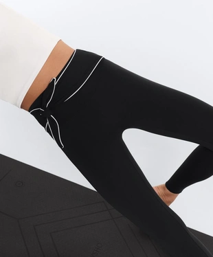 Легинсы COMFORTLUX до щиколотки с завышенной талией, с завязками- Заказать в России