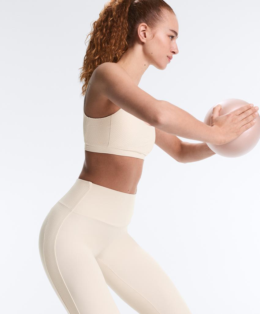 Легинсы Comfortlux в рубчик до щиколотки с высокой посадкой, 65 см