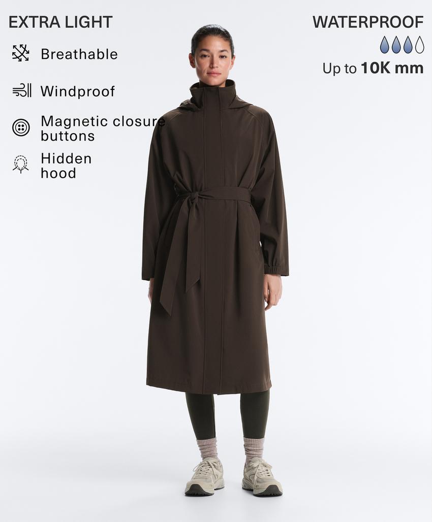 Ультралегкий плащ с водонепроницаемостью 10 000 мм