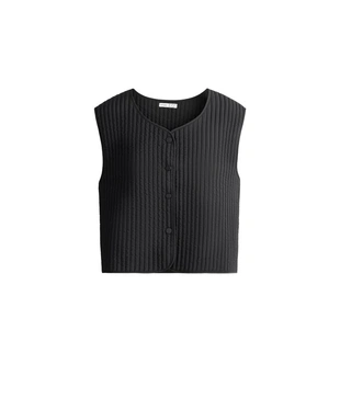 Тонкий стеганый нейлоновый жилет- Заказать в России