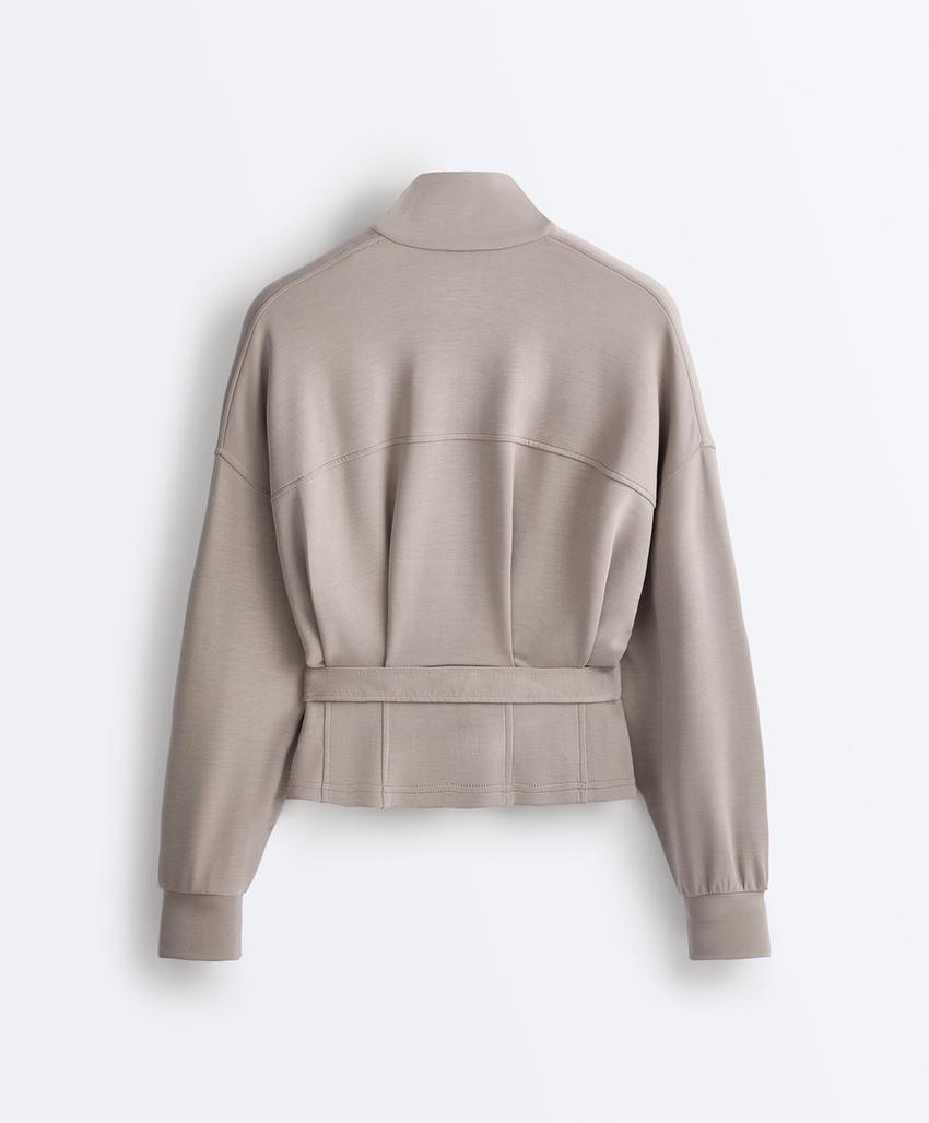 Куртка-корсет с поясом, модал, мягкая