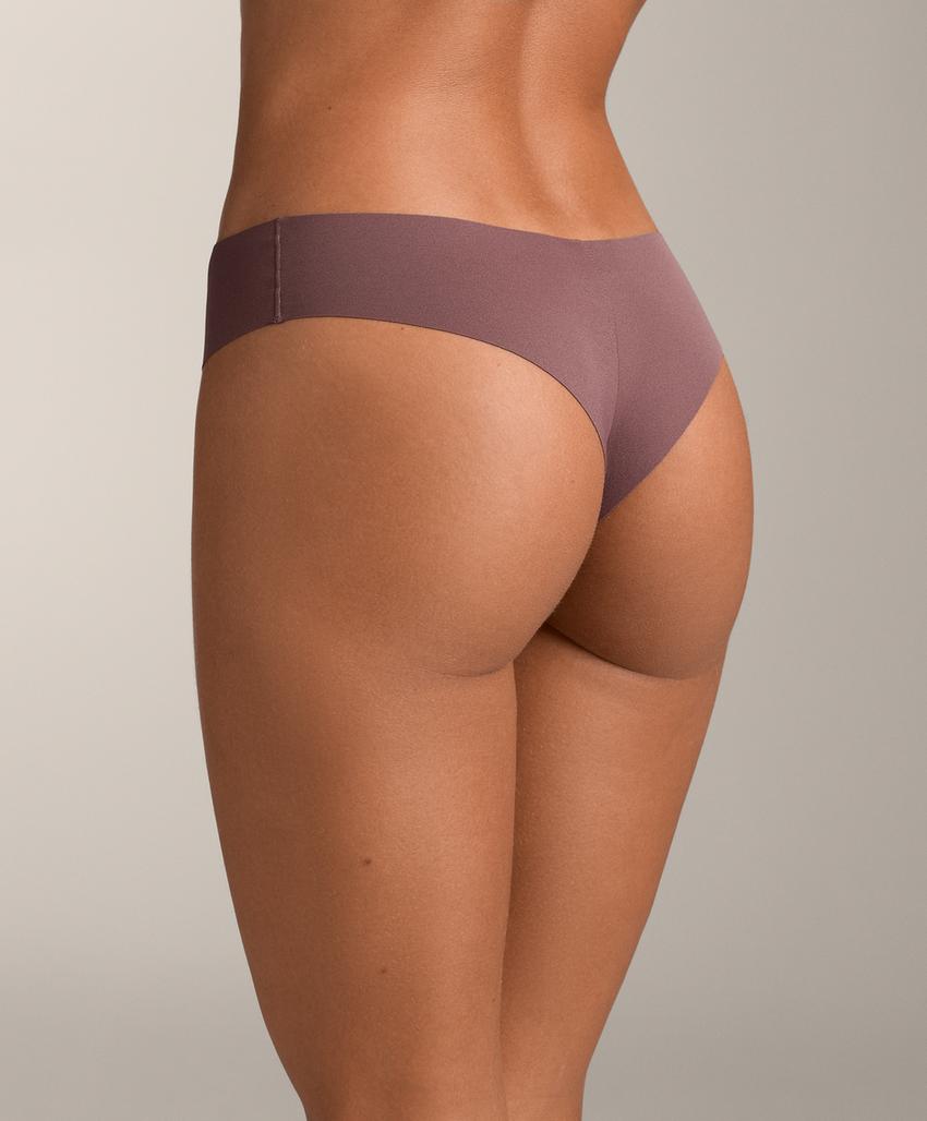 Набор из 5 бразильских трусиков из невидимого полиамидного микса