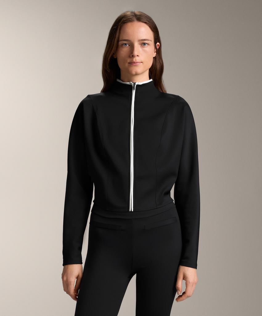 Куртка-корсет с эффектом неопрена