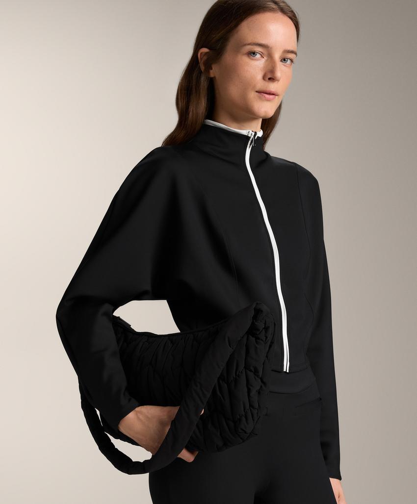 Куртка-корсет с эффектом неопрена