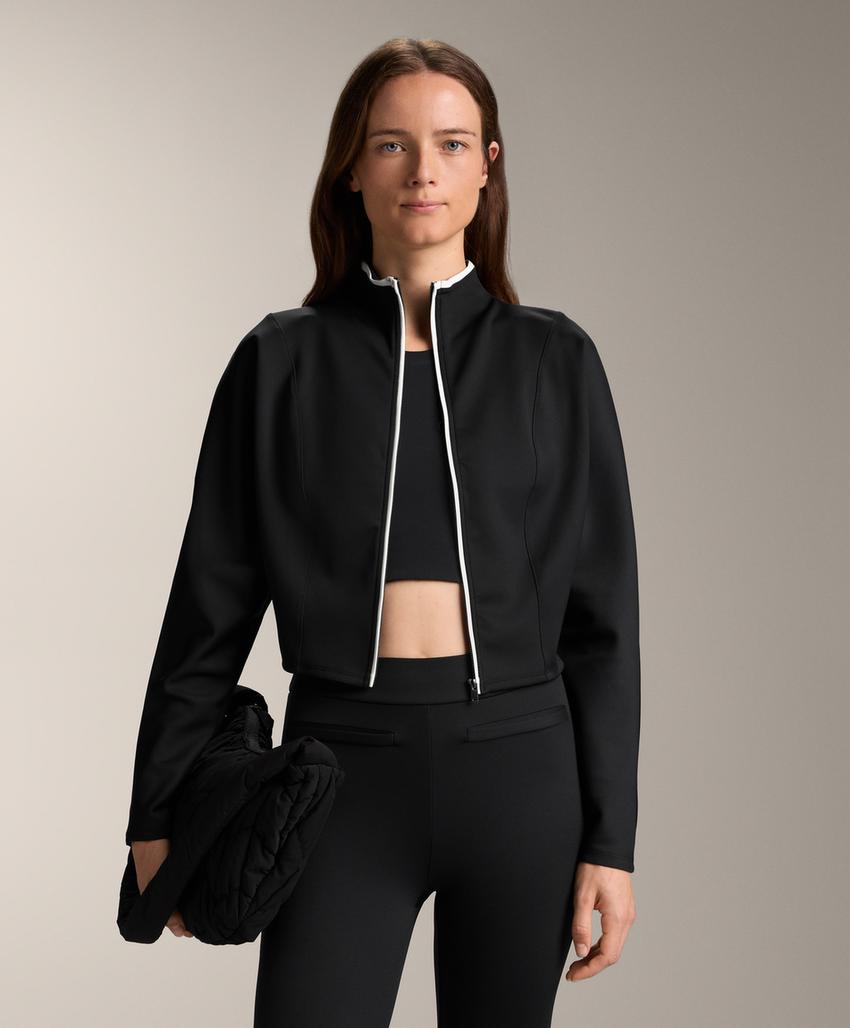 Куртка-корсет с эффектом неопрена