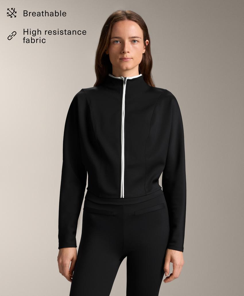 Куртка-корсет с эффектом неопрена