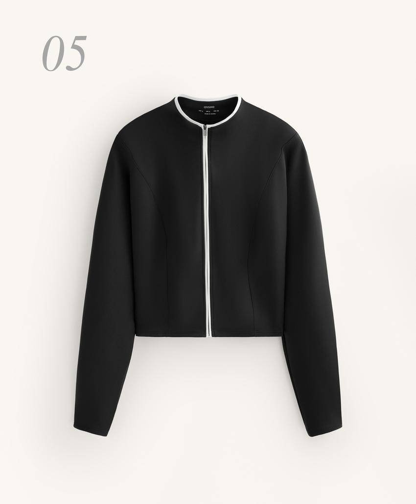 Куртка-корсет с эффектом неопрена