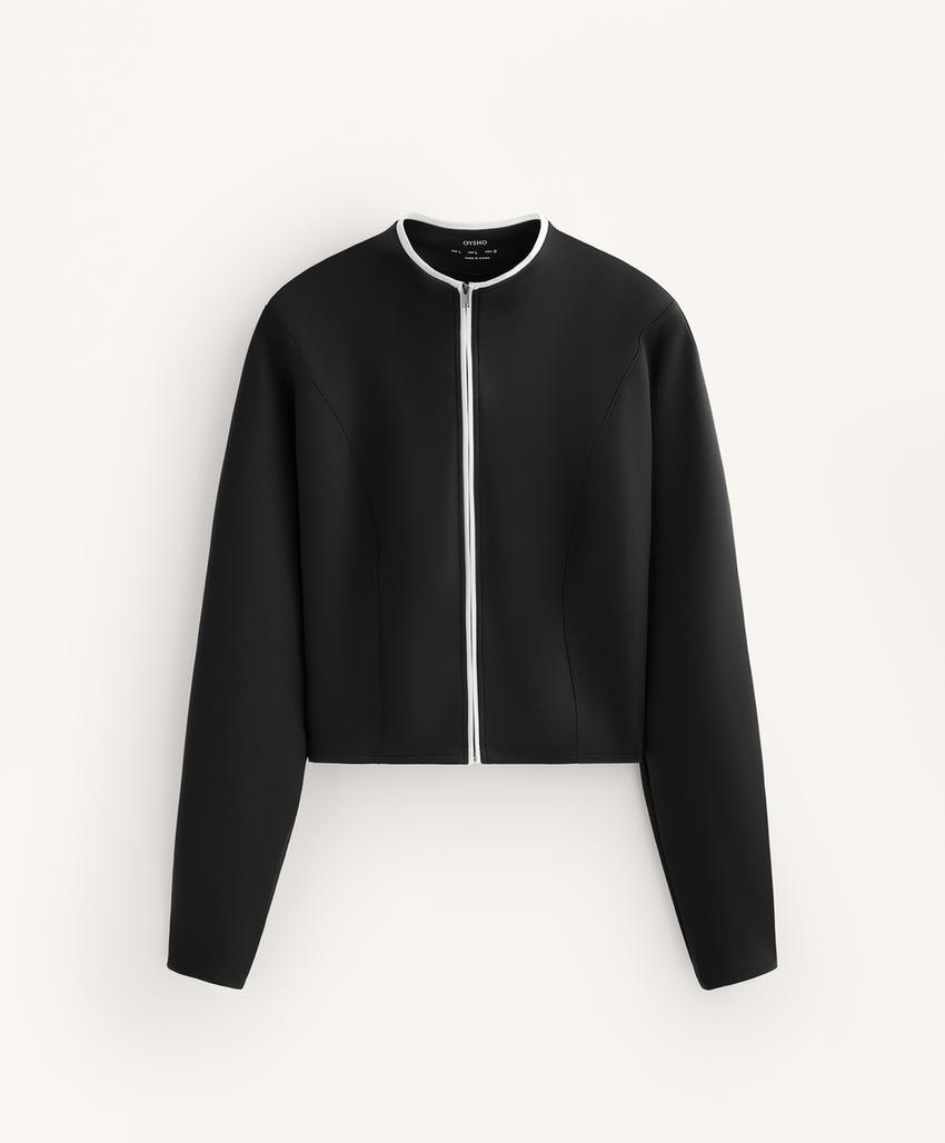 Куртка-корсет с эффектом неопрена