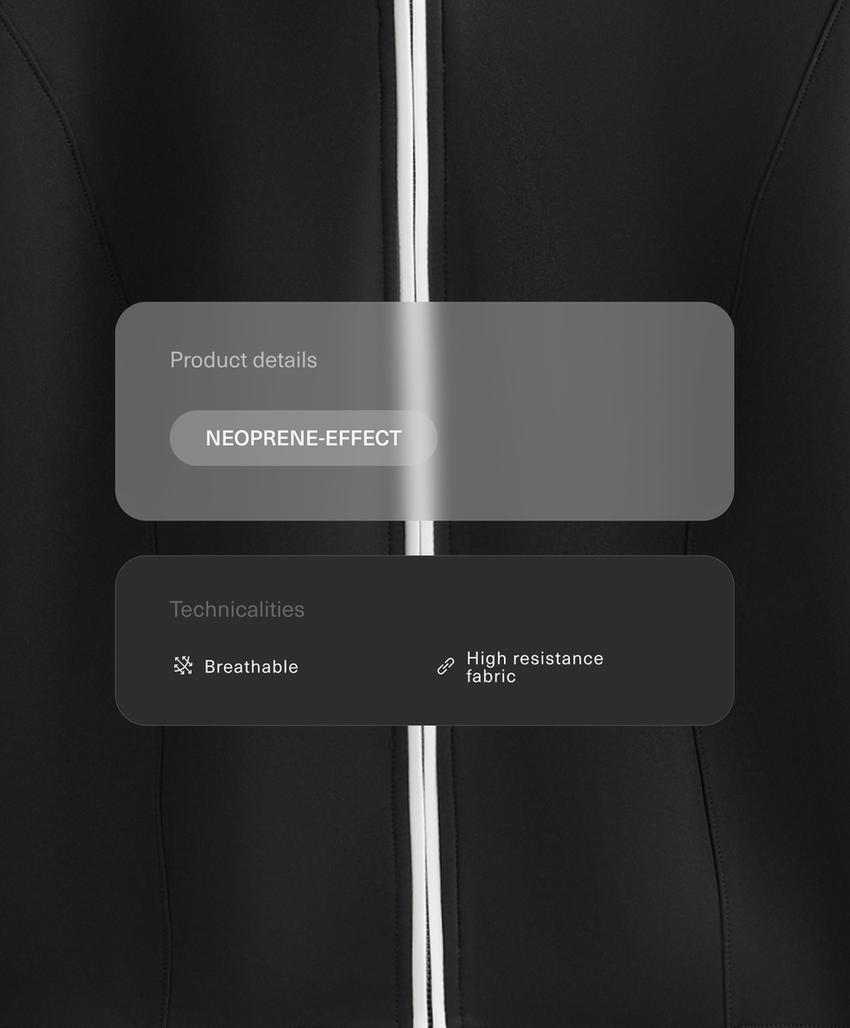 Куртка-корсет с эффектом неопрена