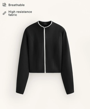 Куртка-корсет с эффектом неопрена- Заказать в России