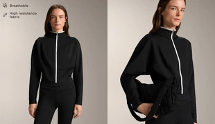 Куртка-корсет с эффектом неопрена- Заказать в России