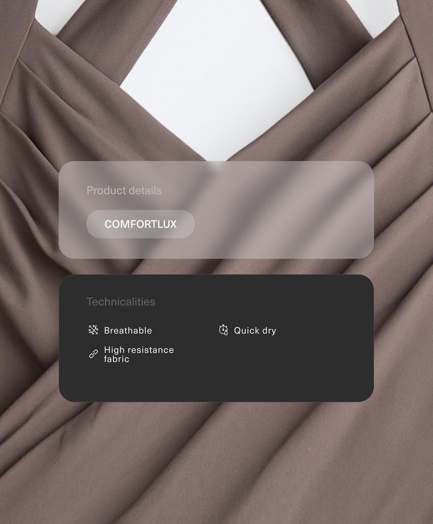 Длинный комбинезон Comfortlux Flare с перекрестными деталями